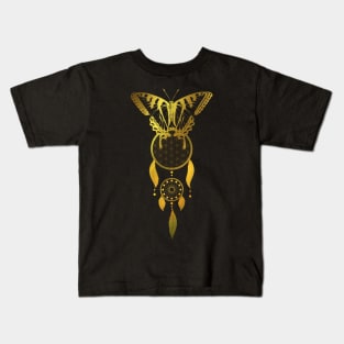 Butterfly Flower of Life Dreamcatcher Kids T-Shirt